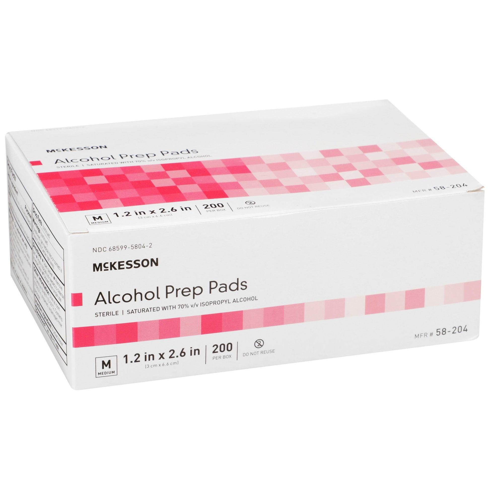 McKesson Alcohol Prep Pad, Isopropyl Alcohol, 70%, Medium by McKesson Brand product image - view 4