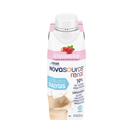 Nestle Healthcare Nutrition 43900369228 Novasource Renal Strawberry Formula for Patients on Dialysis
