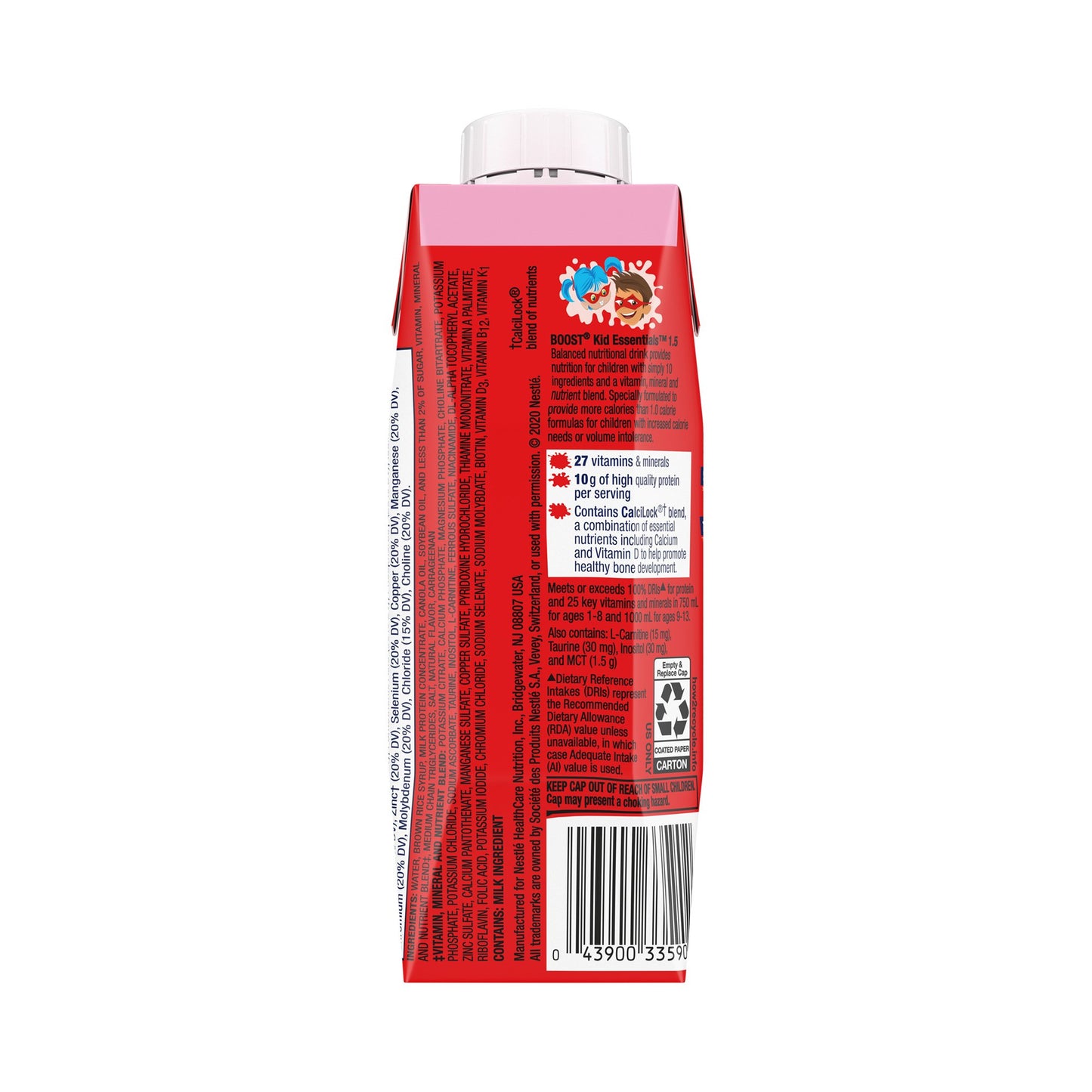Boost® Kid Essentials™ 1.5 Balanced Nutritional Drink, Strawberry, 8-oz. carton