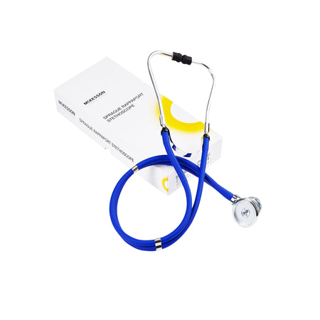 McKesson 01-641RBGM Lumeon Sprague Rappaport Stethoscope Double Lumen Royal Blue 641RBGM