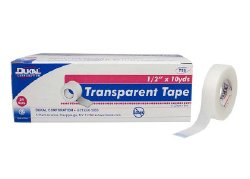 Dukal T110 Transparent Medical Tape, 1 Inch x 10 Yard