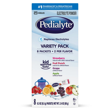 Abbott 7007456091 Pedialyte Electrolyte Powder, Assorted Flavors