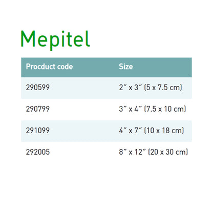 Mepitel® Wound Dressing, 2 x 3 inch