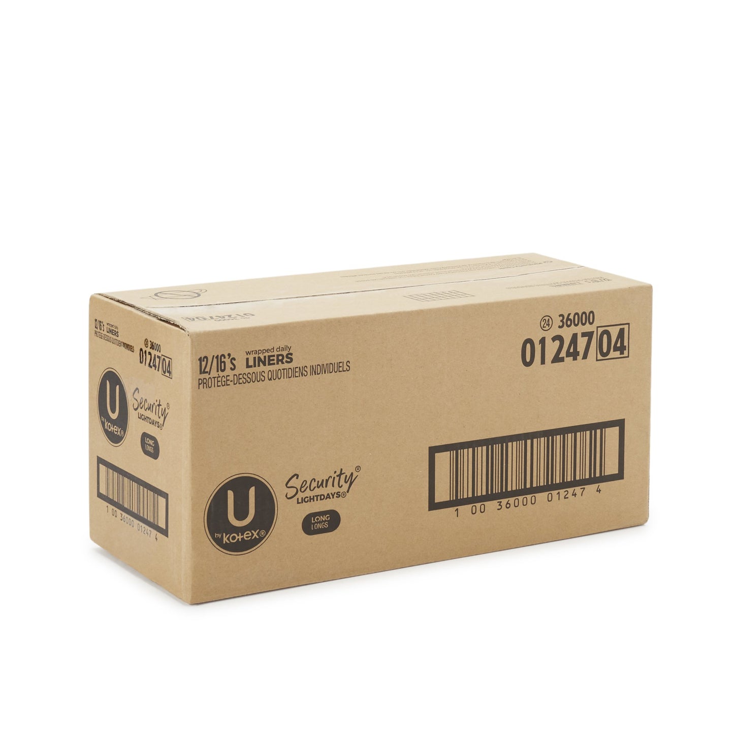 U by Kotex® Security® Lightdays® Wrapped Liners