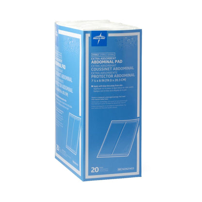 Medline Sterile Abdominal Pad, 7-1/2 x 8 Inch
