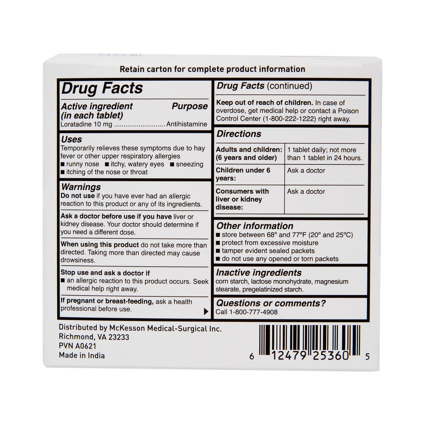 McKesson Loratadine Allergy Relief