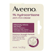Aveeno® Active Naturals 1% Hydrocortisone Anti-Itch Cream, Maximum Strength