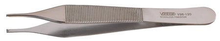 Tissue Forceps Vantage® Adson 4-3/4 Inch Length Floor / Office Grade Pakistani Stainless Steel NonSterile NonLocking Thumb Handle Straight 1 X 2 Teeth