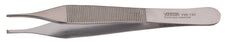 Tissue Forceps Vantage® Adson 4-3/4 Inch Length Floor / Office Grade Pakistani Stainless Steel NonSterile NonLocking Thumb Handle Straight 1 X 2 Teeth