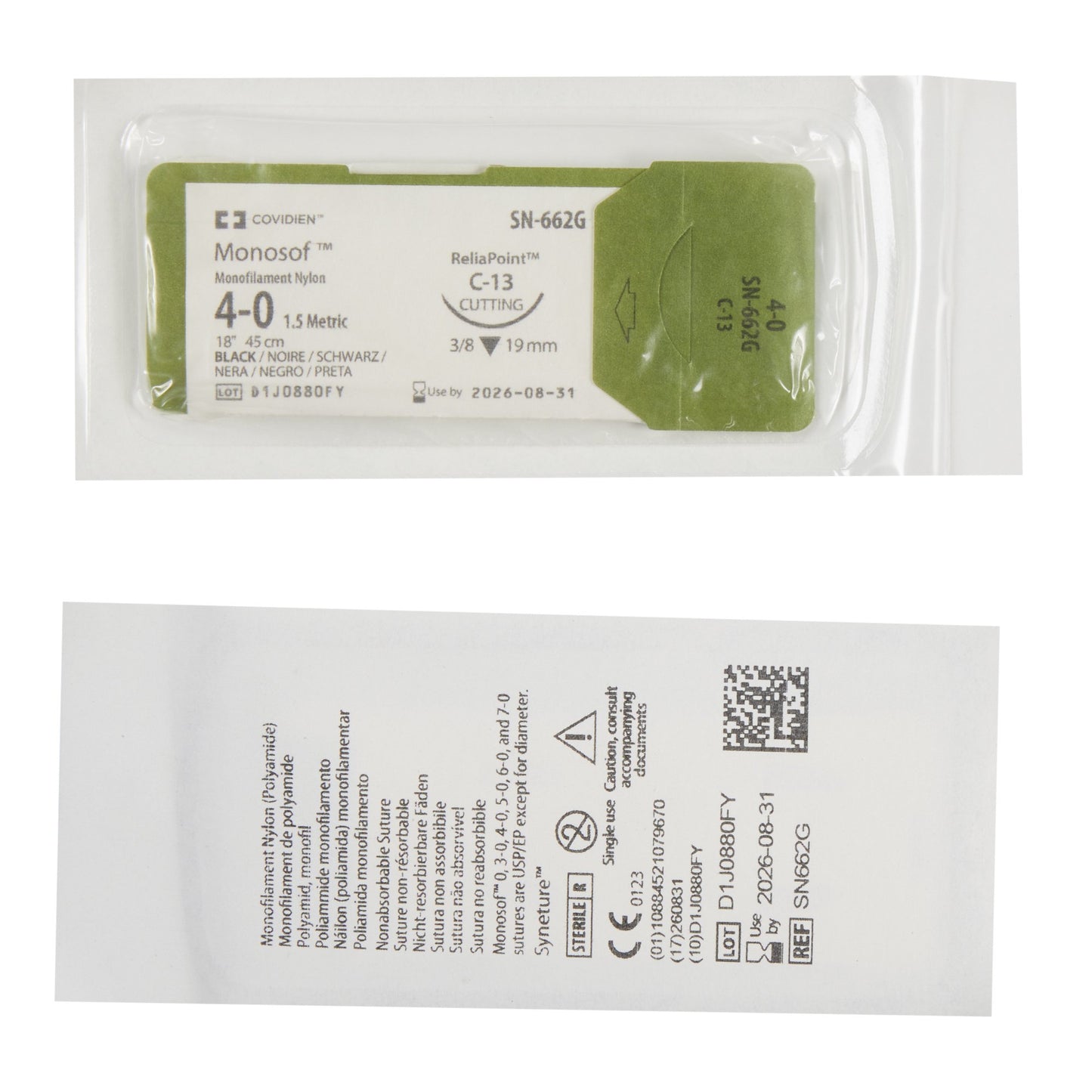 Monosof™~Dermalon™ Suture with Needle