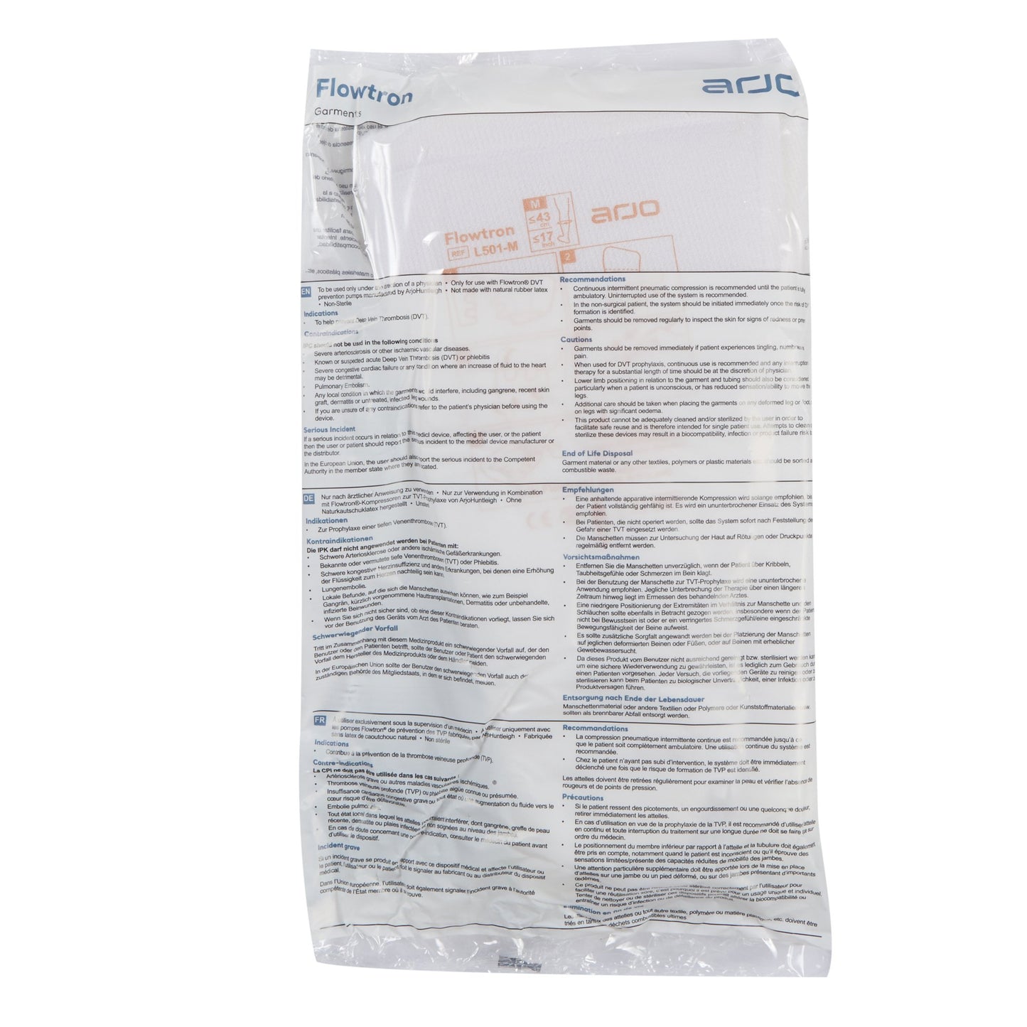DVT Compression Therapy Garment Adjustable Flowtron® Calf Standard