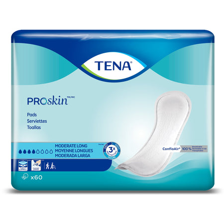 Essity 41409 TENA Bladder Control Pads, Moderate Absorbency, Long, 12 Inch, Unisex