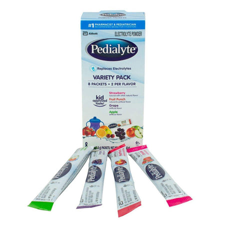 Abbott Nutrition 56090 Pedialyte Electrolyte Powder, Assorted Flavors