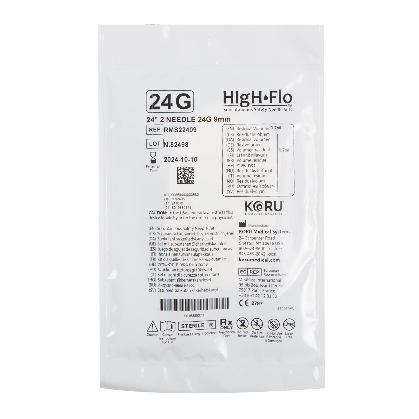 HIgH-Flo™2 Sub-Q Infusion Set