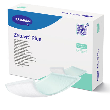 Hartmann 413112 Zetuvit Plus Sterile Superabsorbent Dressing, 6 x 8 Inch