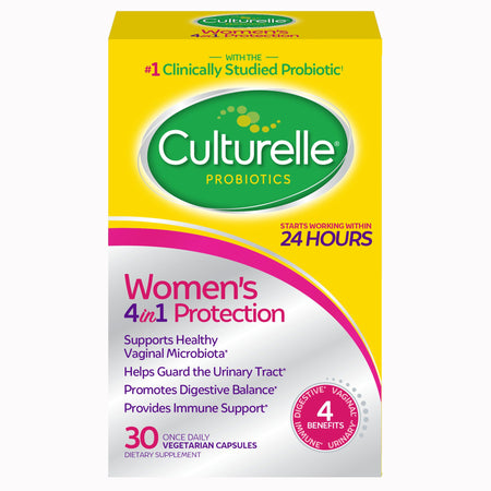 i-Health Inc 49100400594 Culturelle Women's Four-in-One Protection Probiotic Vegetarian Capsules