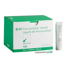 PrecisionGlide™ Hypodermic Needle, 21 Gauge, 1 Inch Length