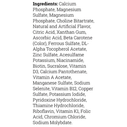 FruitiVits® Powder Vitamins & Minerals for Restrictive Therapeutic Diets, Orange