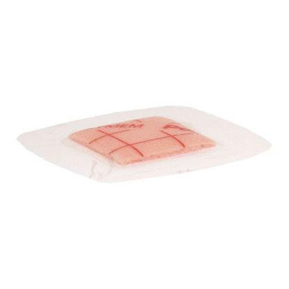 PolyMem® Adhesive with Border Foam Dressing, 2 x 2 Inch