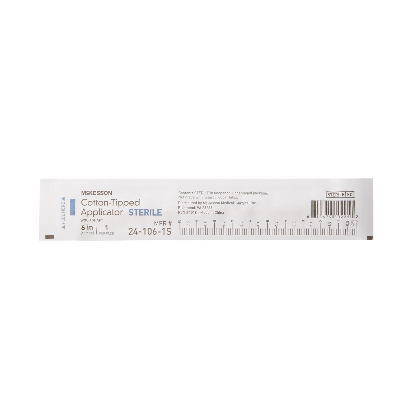 McKesson Sterile Swabsticks, Cotton Tip, 6 Inch Wood Shaft