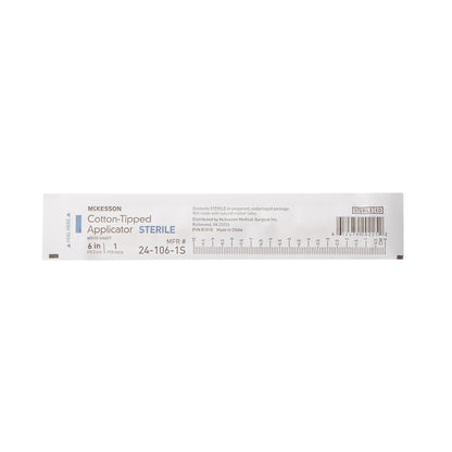 McKesson Sterile Swabsticks, Cotton Tip, 6 Inch Wood Shaft