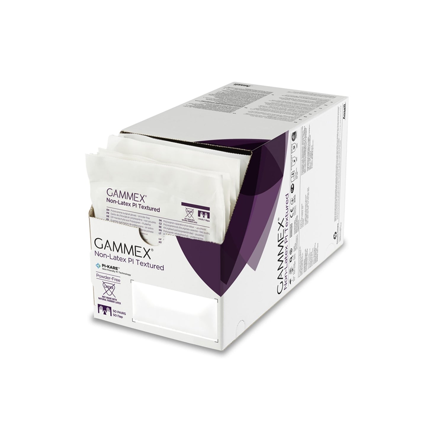 Gammex® Non-Latex PI Textured Polyisoprene Surgical Glove, Size 8.5, White