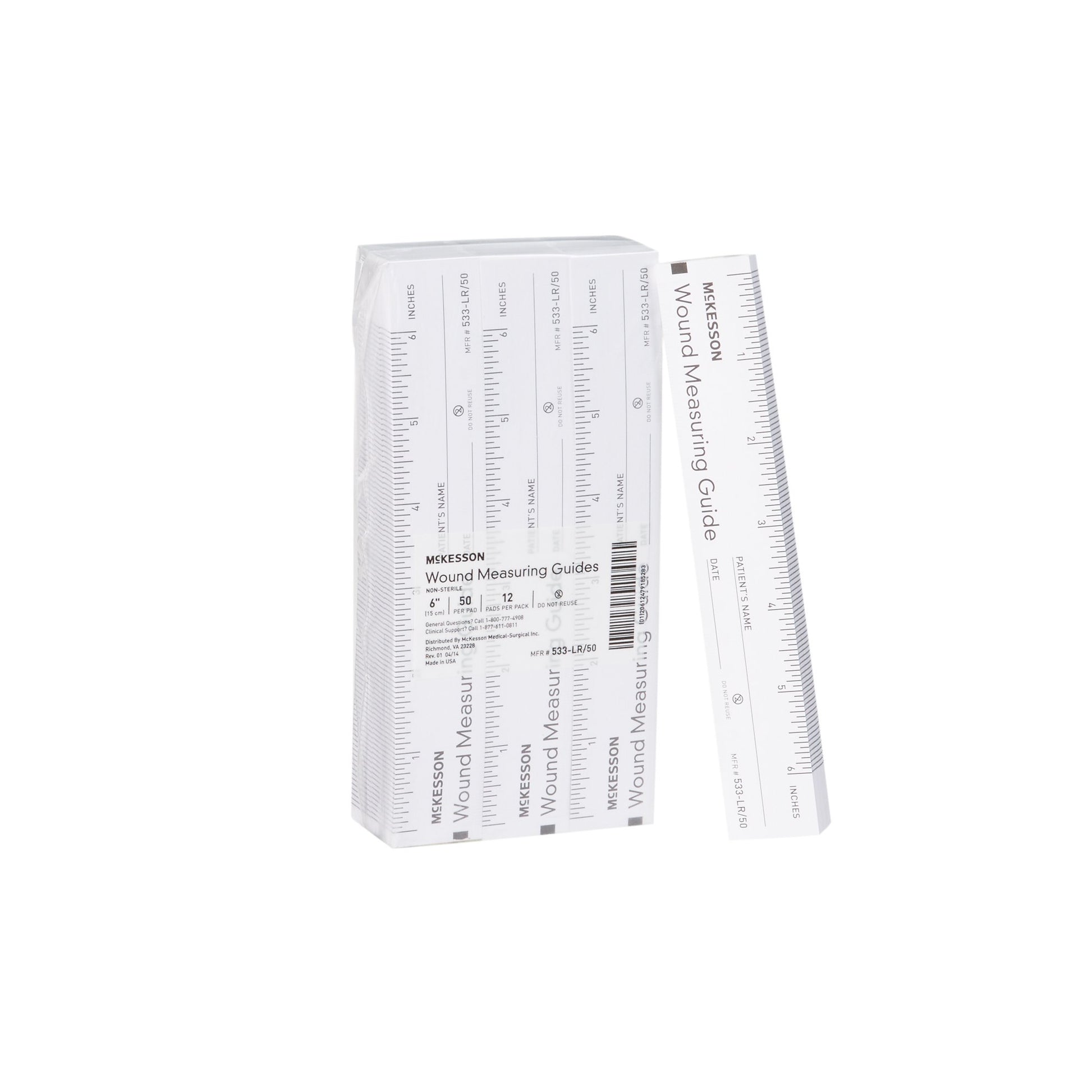 McKesson Nonsterile Paper Wound Measuring Guide, 6 Inch by McKesson Brand product image