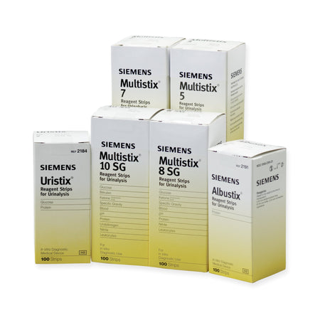 Siemens 10312569 Uristix 4 Urinalysis Reagent for Glucose, Leucocytes, Nitrite and Protein tests