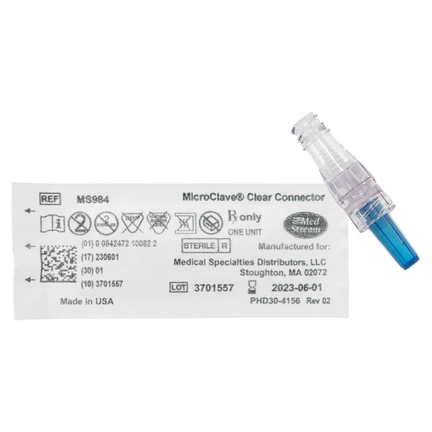 Needleless Connector McKesson MicroClave® Neutral Displacement