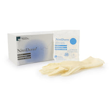 Surgical Glove NitriDerm® Size 6 Sterile Nitrile Standard Cuff Length Fully Textured White Chemo Tested