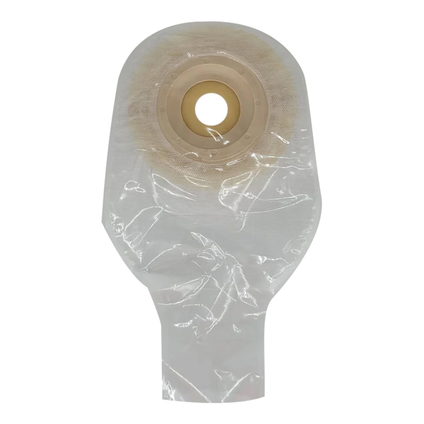 Ostomy Pouch Safe n Simple™ One-Piece System 12 Inch Length Convex, Pre-Cut 1 Inch Stoma Drainable