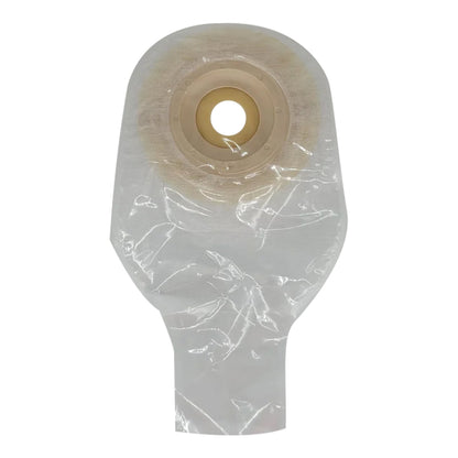Ostomy Pouch Safe n Simple™ One-Piece System 12 Inch Length Convex, Pre-Cut 1 Inch Stoma Drainable