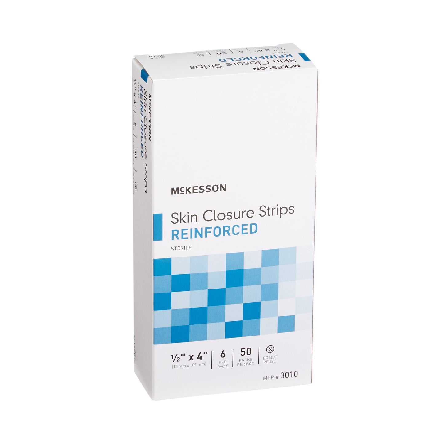 McKesson Skin Closure Reinforced Strip, ½ X 4 Inch