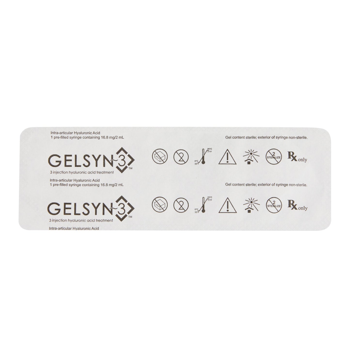 Gelsyn-3™ Sodium Hyaluronate 16.8 mg / 2 mL Injection 2 mL