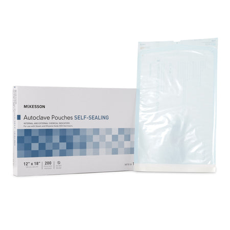McKesson 16-6421 Sterilization Pouch, 12 x 18 Inch