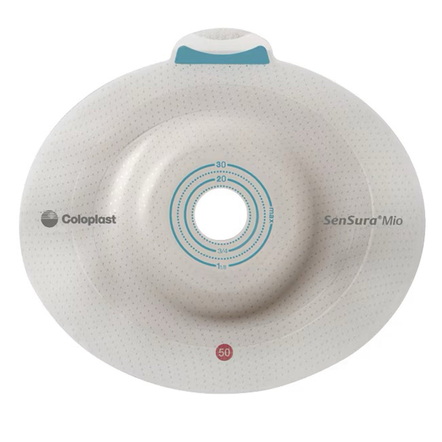SenSura® Mio Click Convex Light Ostomy Barrier, 31 mm Stoma Opening, Blue Match