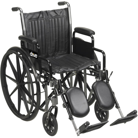 drive™ Silver Sport 2 Wheelchair, 18-Inch Seat Width