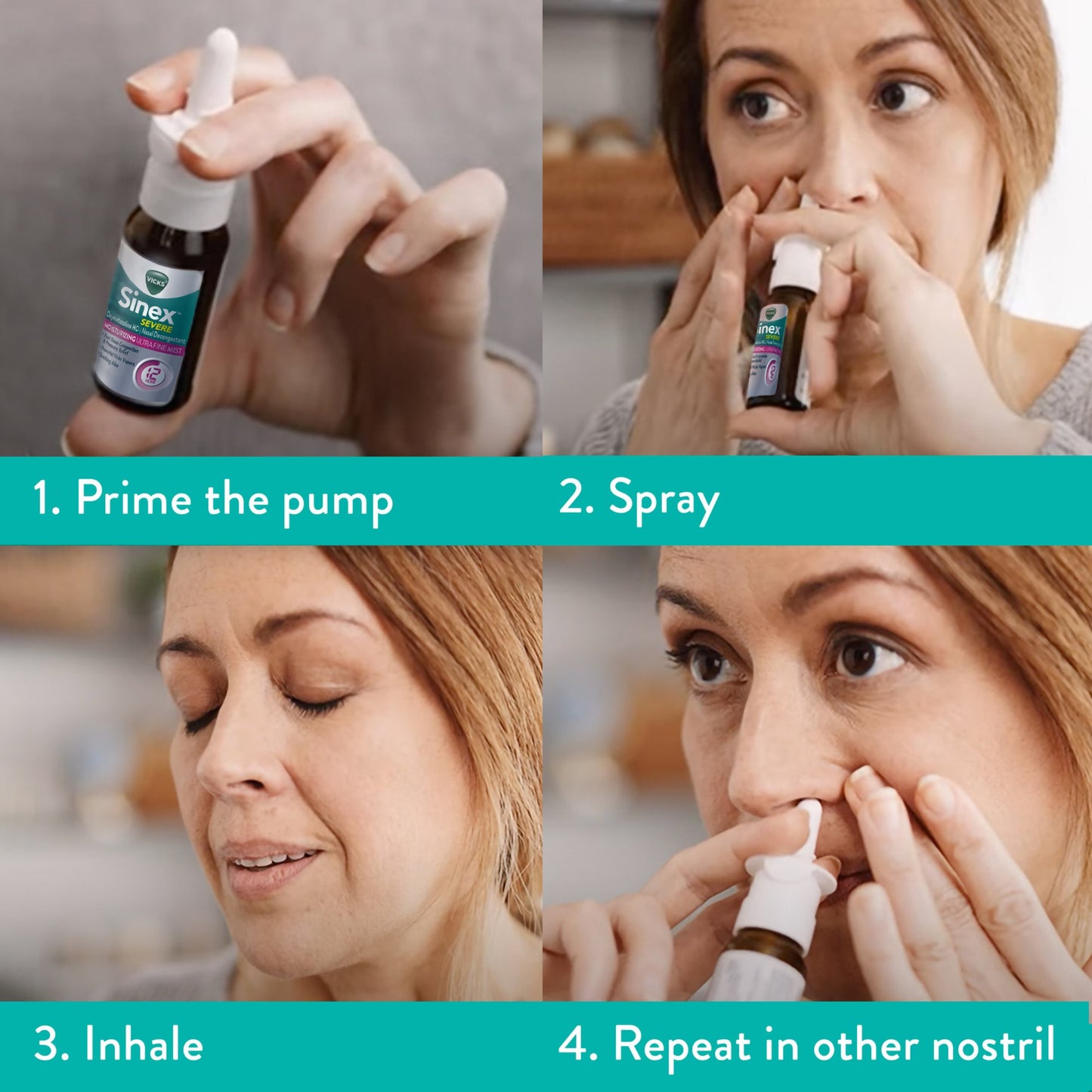 Vicks Sinex™ Severe Nasal Decongestant Moisturizing Spray