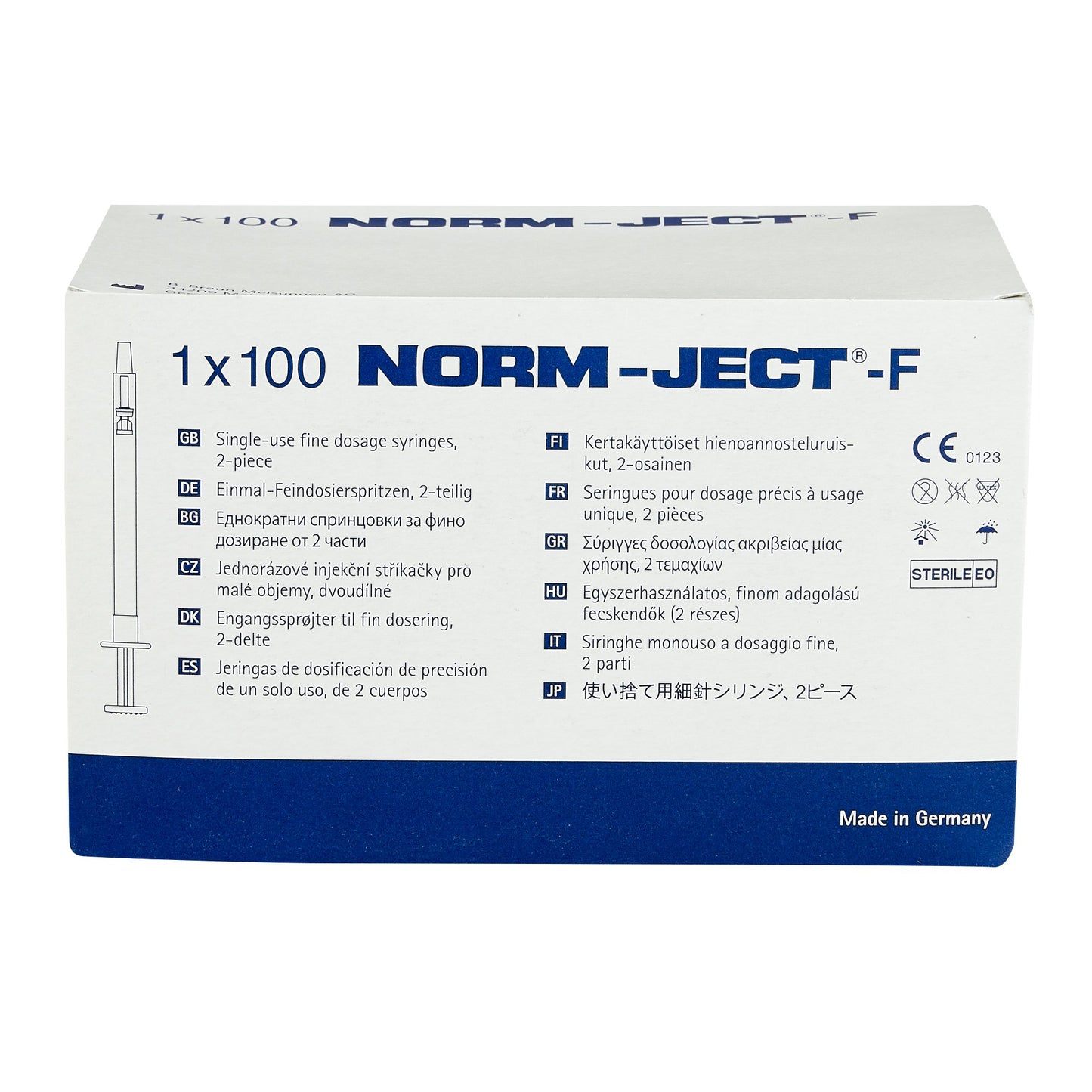 Neurotoxin Syringe Norm-Ject® 1 mL Luer Slip Tip Without Safety