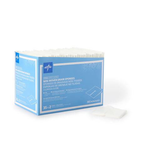 Medline NON256001 I.V. Sponge Medline 2 X 2 Inch 6-Ply Sterile 2 per Pack