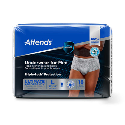 Attends® Discreet Men's Underwear, Level 5, Large