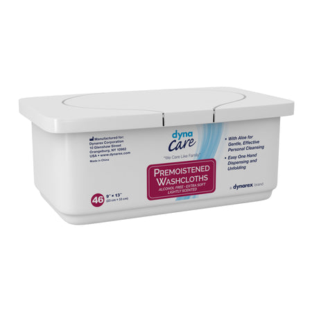 Dynarex 1314 Personal Cleansing Wipes, Aloe/Lanolin Scented, Tub