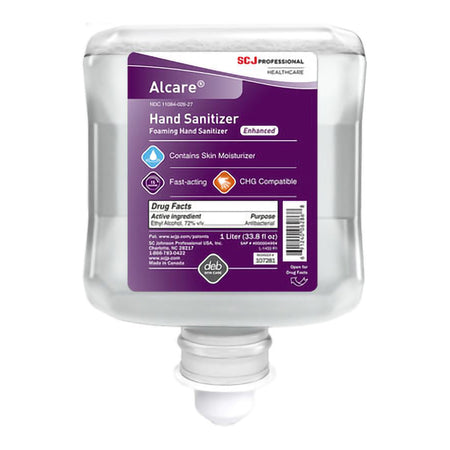 Hand Sanitizer Alcare® Enhanced 1 Liter Ethyl Alcohol Foaming Dispenser Refill Bottle