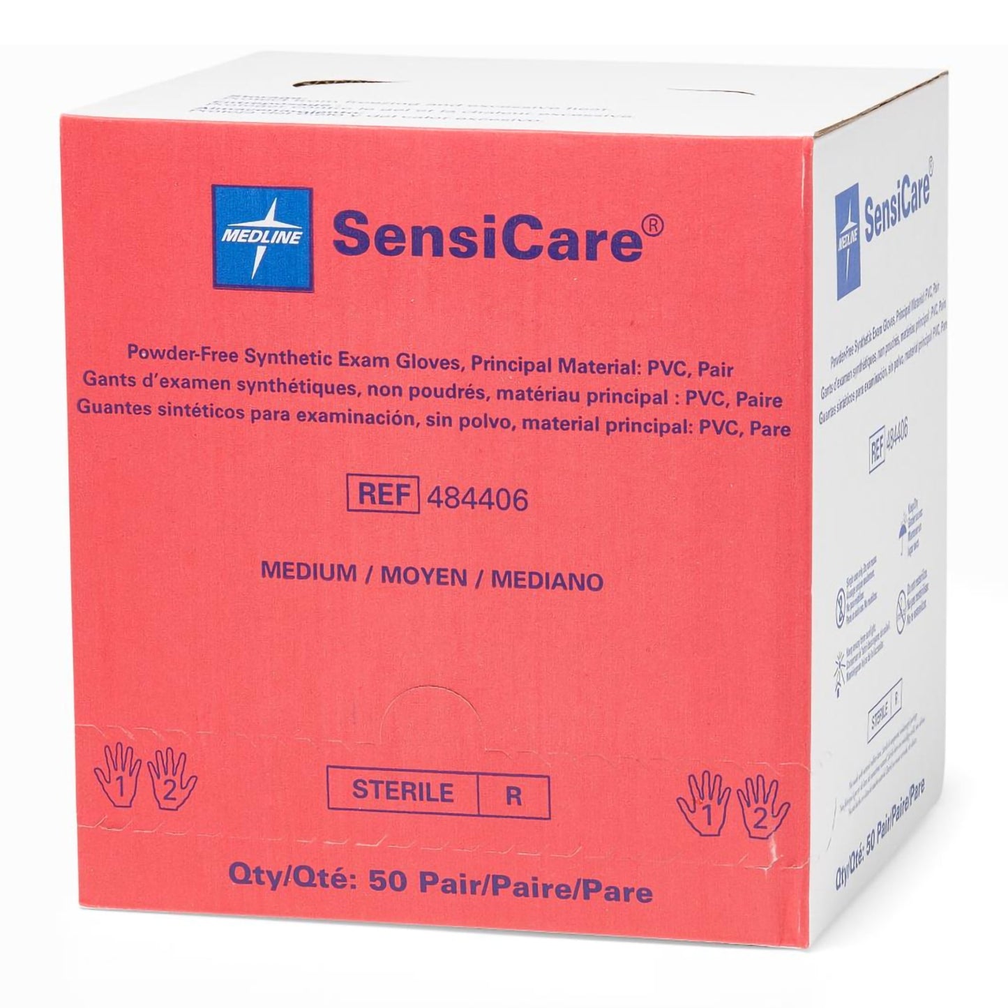 SensiCare® Stretch Vinyl Exam Glove, Medium, Beige