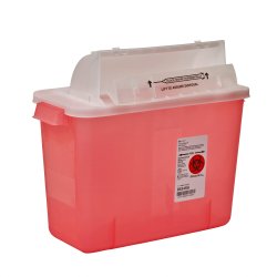 Cardinal 8534SA SharpStar In-Room Multipurpose Sharps Container, 2 Gal