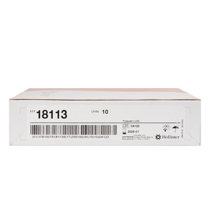 New Image™ 18113 Beige Colostomy Pouch, Pre-cut to Fit 57 mm Stomas, Red Match