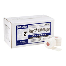 Athletic Tape Mueller® Stretch MTape Premium White 2 Inch X 5 Yard Elastic Adhesive NonSterile