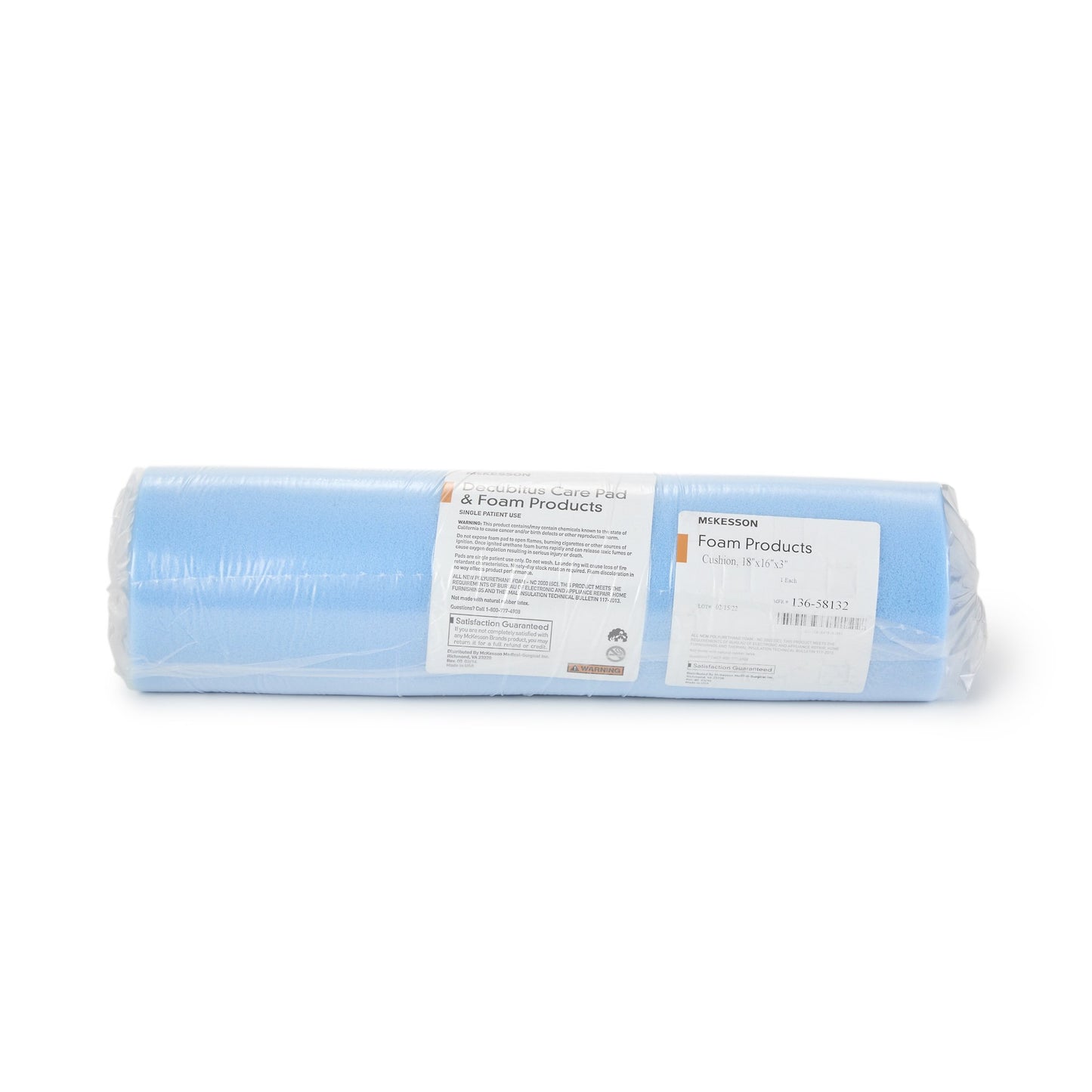 McKesson Seat Cushion, 18 W X 16 D X 3 H Inch