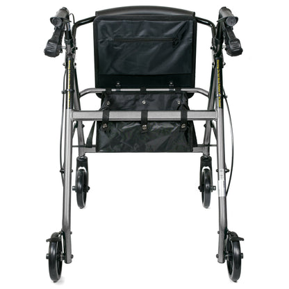 McKesson Folding Aluminum Four-Wheel Rollator, Silver
