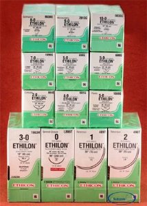Ethicon 2890G Ethilon Nylon Nonabsorbable Suture with Needle, Spatula Monofilament
